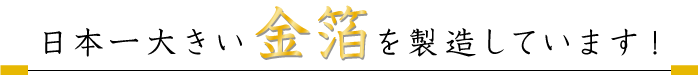 日本一大きい金箔